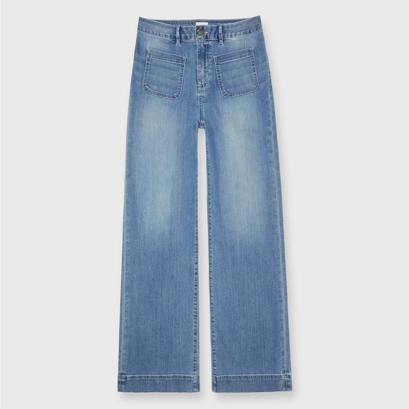 Ann Mashburn Coco Patch Pocket Jean in "7-Year Indigo Stretch Denim" Size 32 - Picture 6 of 16